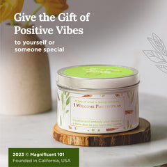 Gift-ready Magnificent 101 Aromatherapy Candle packaging