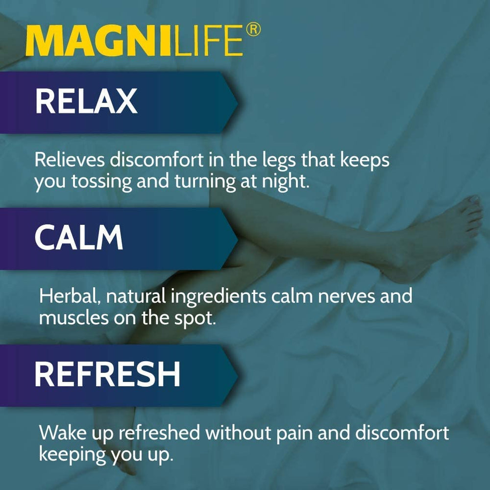 MagniLife Relaxing Leg Cream PM lavender flowers image highlighting sleep-friendly aromatherapy