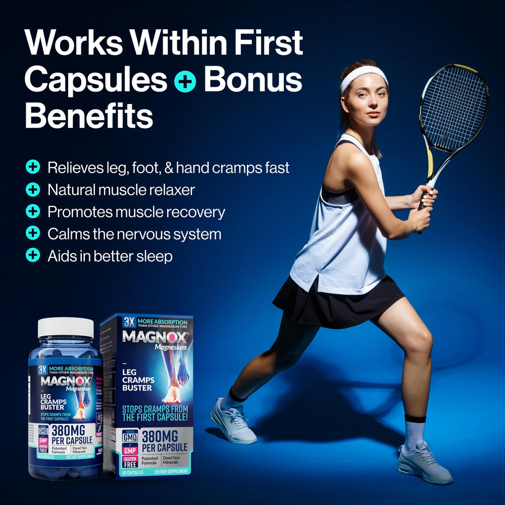 Supports muscle relaxation and sleep with Magnox magnesium