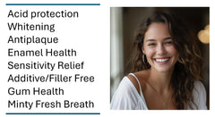 MagPlus+ Wild Mint toothpowder highlighting anti-gingivitis and enamel protection