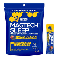 MagTech magnesium sleep powder bottle