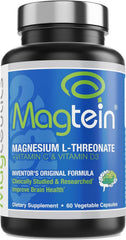 Magtein bottle and capsules - magnesium L-threonate for brain health