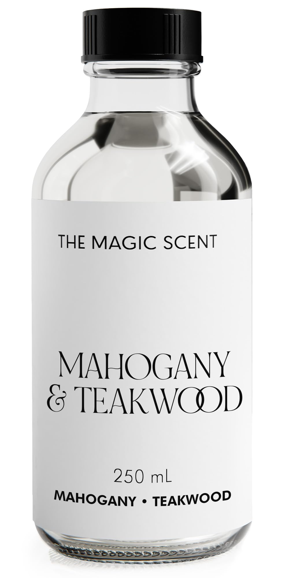 The Magic Scent Mahogany & Teakwood Diffuser Oil bottle, 8.5 fl oz / 250 mL