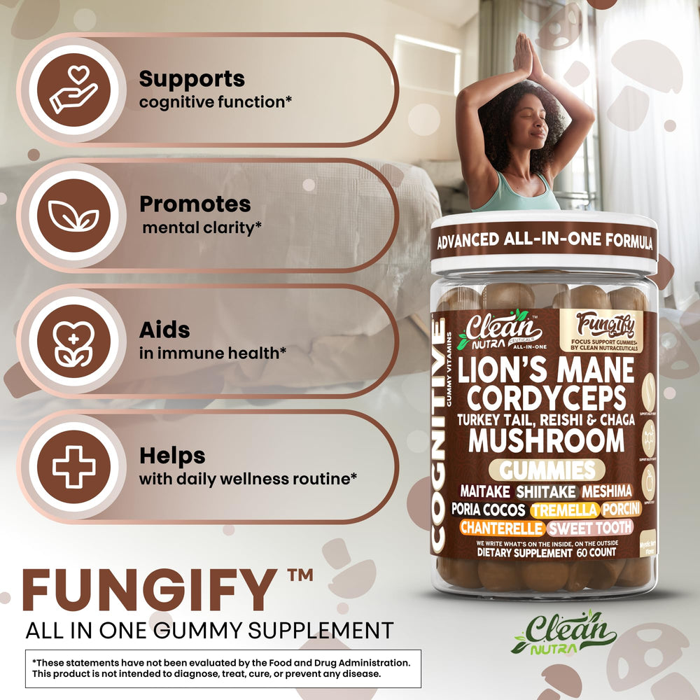 Maitake, Meshima, Poria Cocos and porcini mushroom blend
