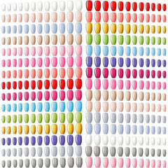 Maitys glossy solid-color press-on nails in ballerina coffin shape for chic looks.