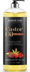 Majestic Pure Castor Oil bottle 16 oz
