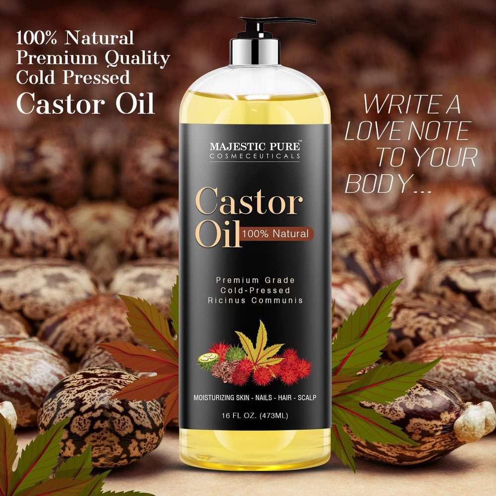 Hexane-free label on Majestic Pure Castor Oil