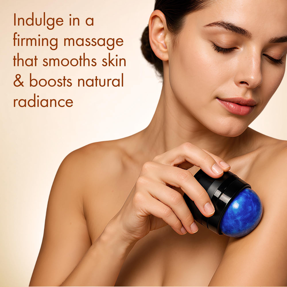 Texture of massage oil absorbing into skin