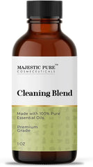 Majestic Pure Cleaning Essential Oil Blend 1oz bottle front view