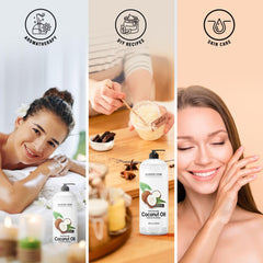 Packaging label for Majestic Pure fractionated coconut oil