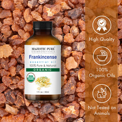 Premium packaging for organic frankincense essential oil