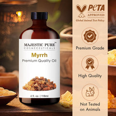 Majestic Pure Myrrh essential oil bottle with dropper cap - image 4