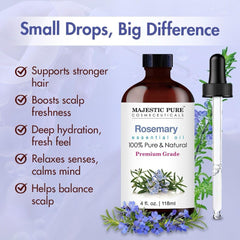 Diffuser usage of rosemary essential oil for aromatherapy