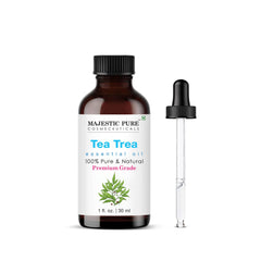 Majestic Pure Tea Tree Oil 1oz glass dropper bottle
