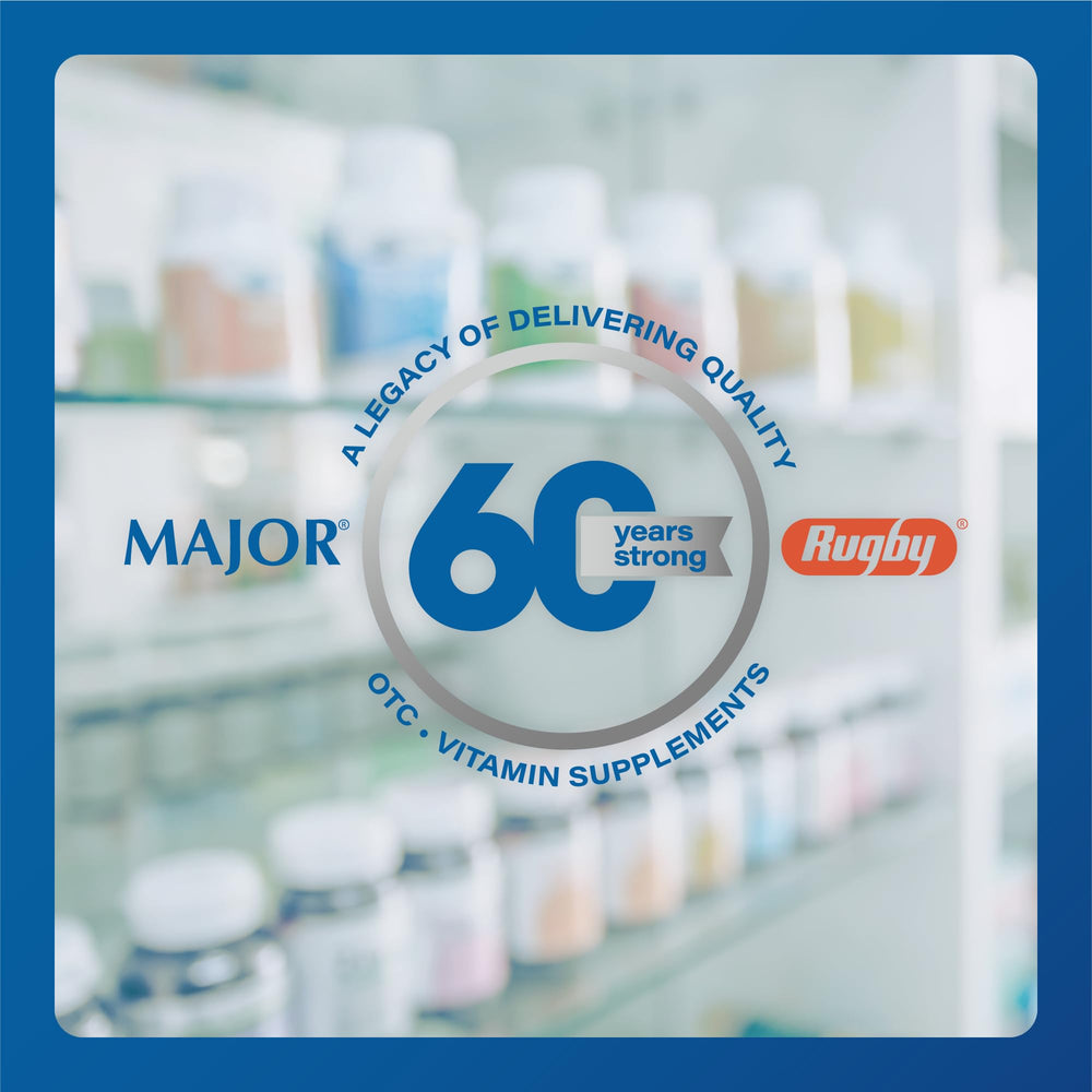 MAJOR Banophen capsules box front showcases 1000-count OTC medicine.