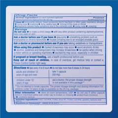 MAJOR Banophen capsules closeup of tablets emphasizes size and uniform dosing.