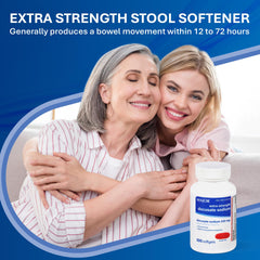 MAJOR Docusate Sodium 250 mg softgel packaging highlights clear dosing and stimulant-free design.