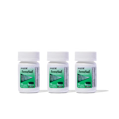 Major Ferosul ferrous sulfate 325mg iron tablet in green, 100-count bottle (3-pack) - image 1