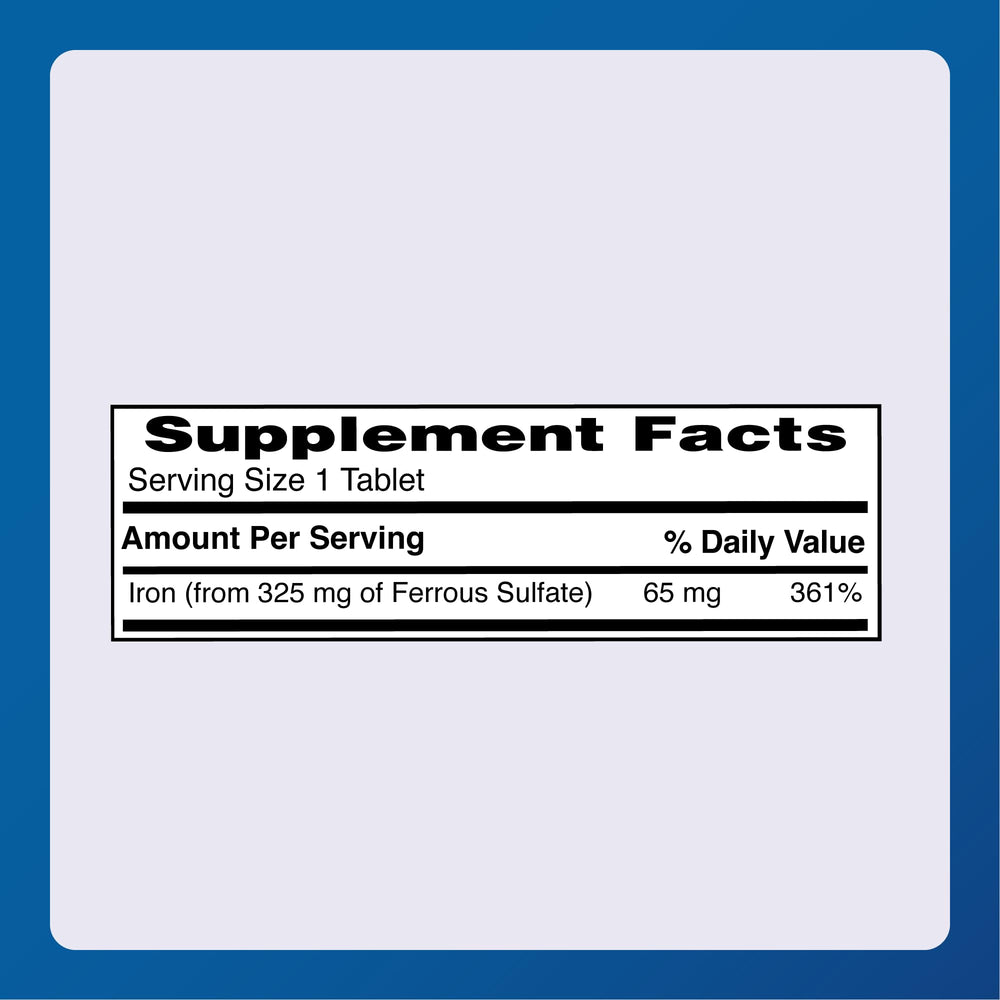 Abalone-free iron supplement packaging by Major Ferosul