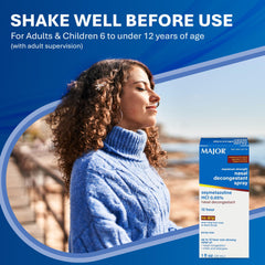 MAJOR nasal decongestant spray sinus-pressure-relief hints temporary sinus relief.