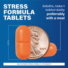 Back of MAJOR Stress Formula bottle showing supplement facts