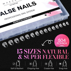 Makartt 15-size set fits a wide range of nails.