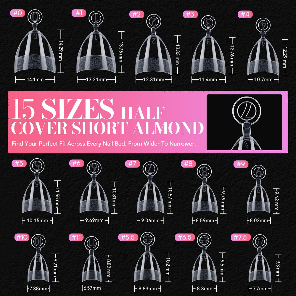Makartt clear numbered sizes 0-11 for quick matching.