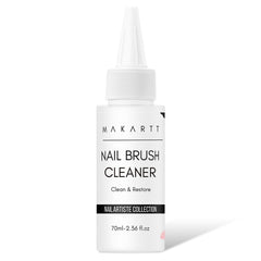 Makartt Nail Art Brushes Cleaner bottle shown for powerful brush cleaning and bristle care