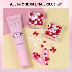 Makartt nail art decor set for 3D designs and embellishments