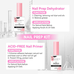 Makartt nail dehydrator in use removing oils from natural nail