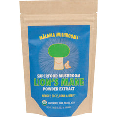Lion's Mane Extract Powder in a jar from Malama Mushrooms
