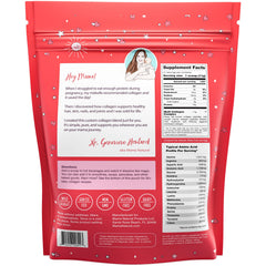 Mama Natural collagen powder dissolves smoothly in coffee or smoothies.