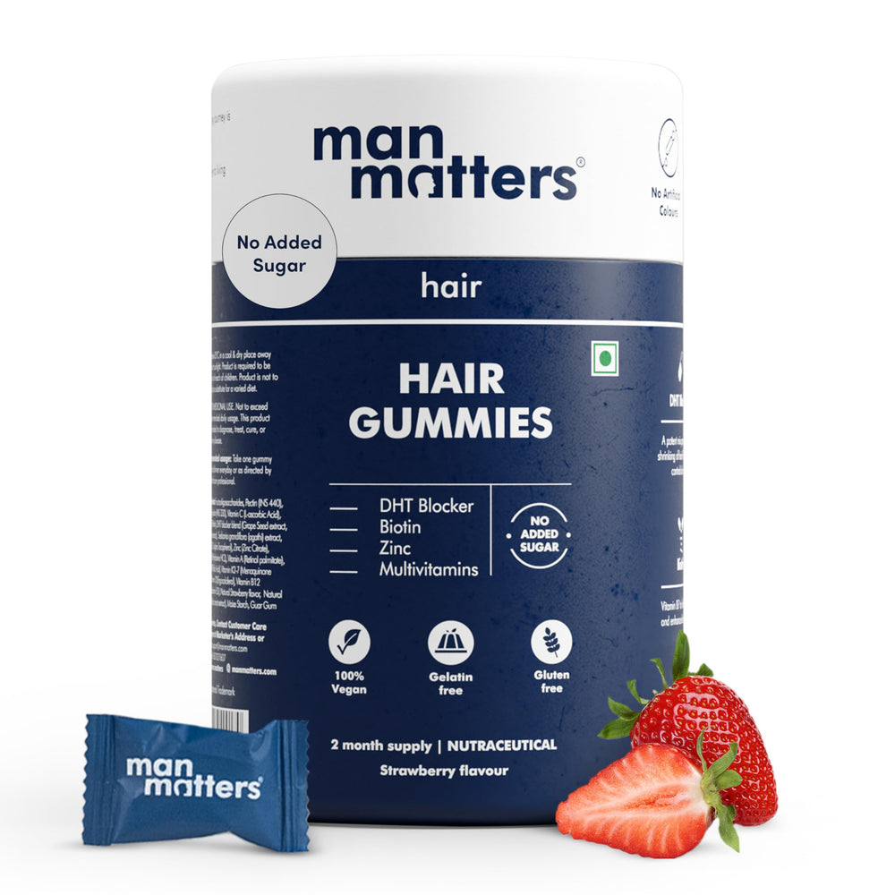 Man Matters Biotin Hair Gummy bottle – 60 gummies