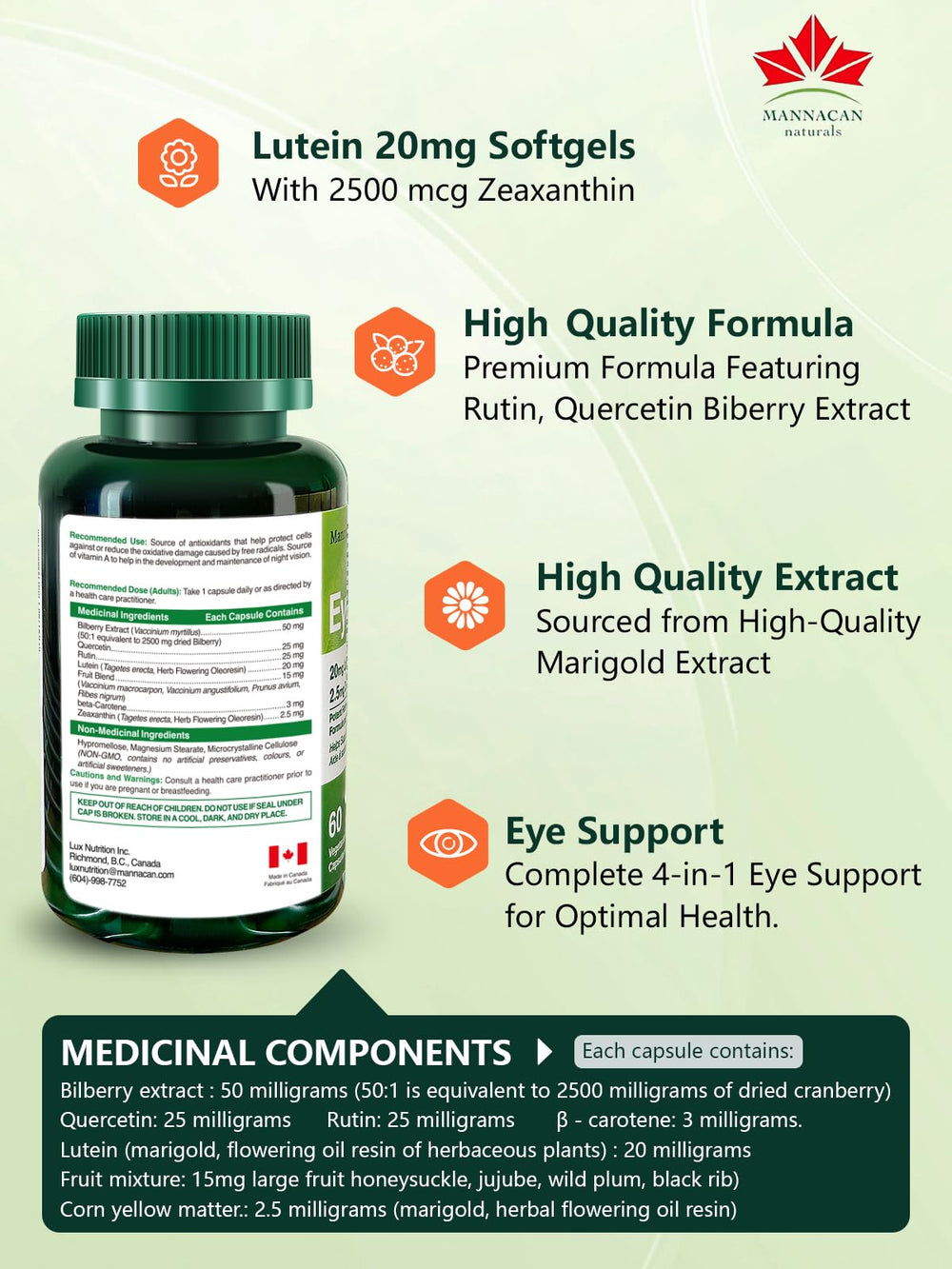 Premium European marigold flowers source of lutein