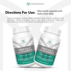 Front view of Mannatech Omega-3 packaging