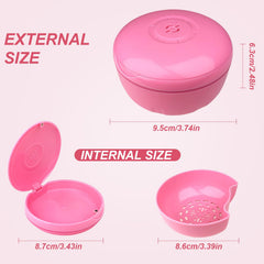 Open lid showing double-layer design