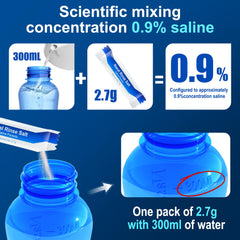 MAOEVER 2.7g saline packet mixed with 300ml water for cleansing