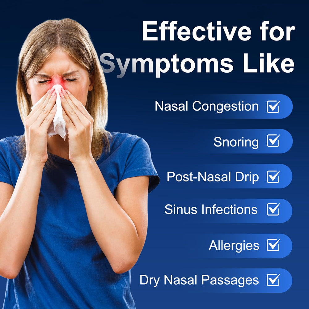 MAOEVER Neti Pot 300ml capacity supports full nasal rinse in one session