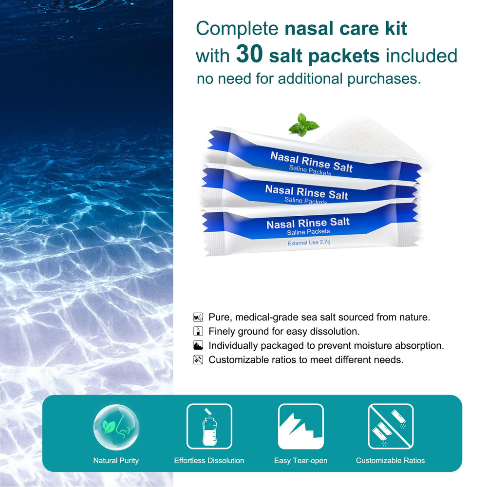 MAOEVER Neti Pot leak-free design reduces splashes during rinsing