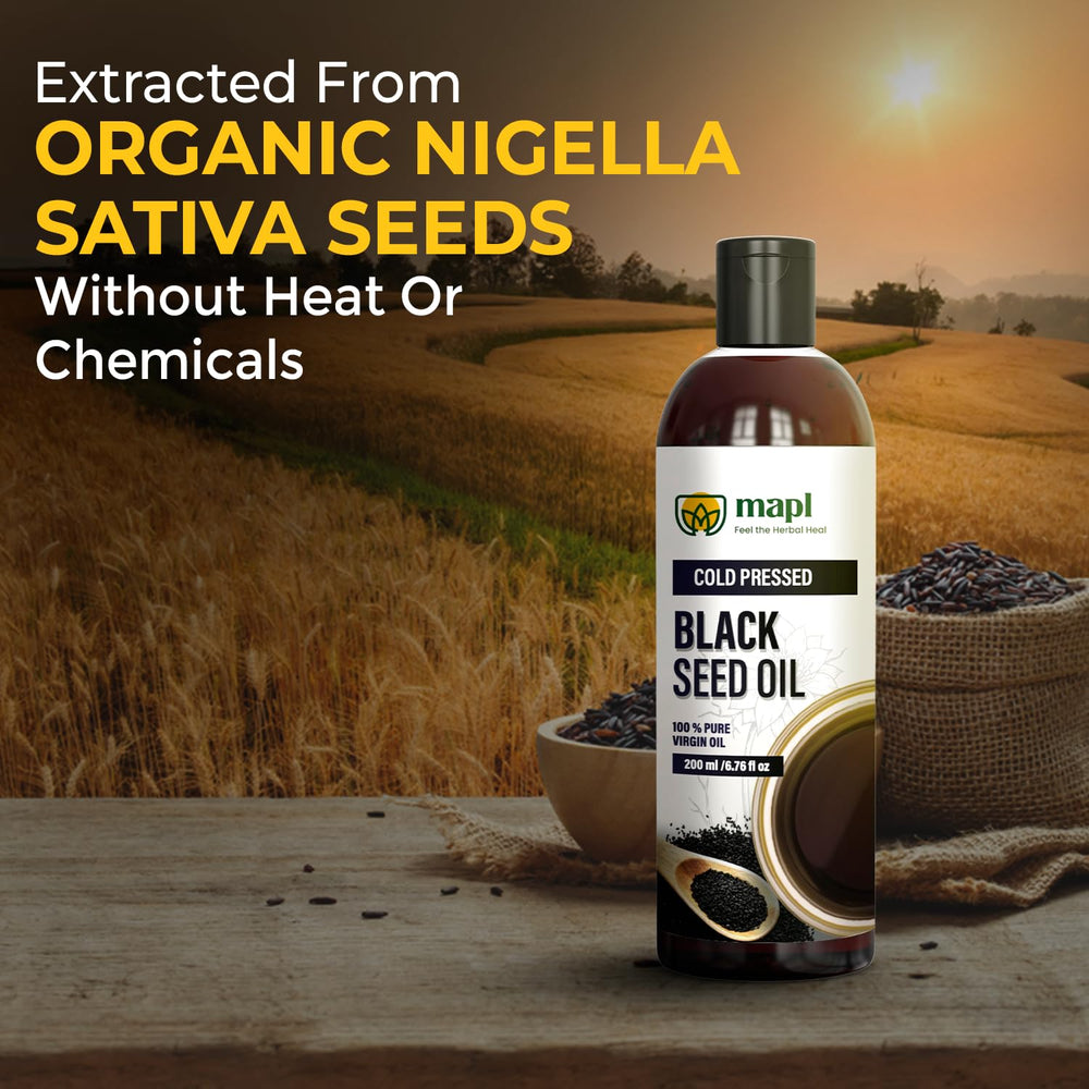 Packaging size 6.76 fl oz (200 ml) Mapl Black Seed Oil