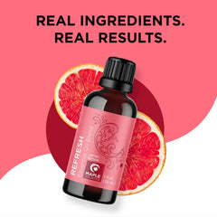 Maple Holistics essential oil packaging emphasizing quality