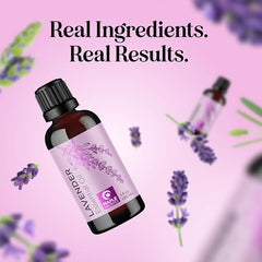 Maple Holistics quality lavender essential oil in glass bottle