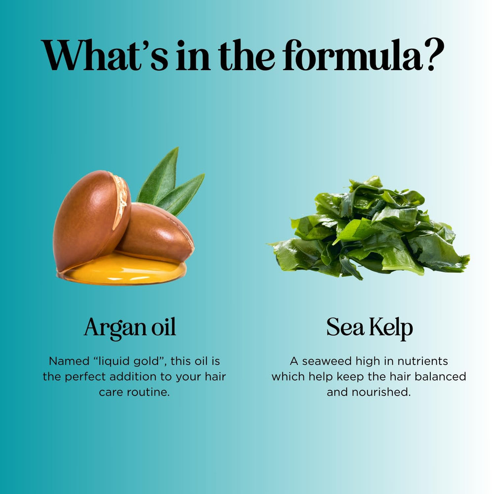 Maple Holistics sea kelp extract hair mist nourishes strands.