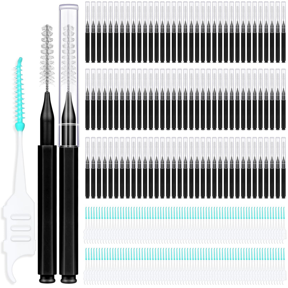MAPVOLUT 200-Piece Interdental Brush Set with storage box and caps