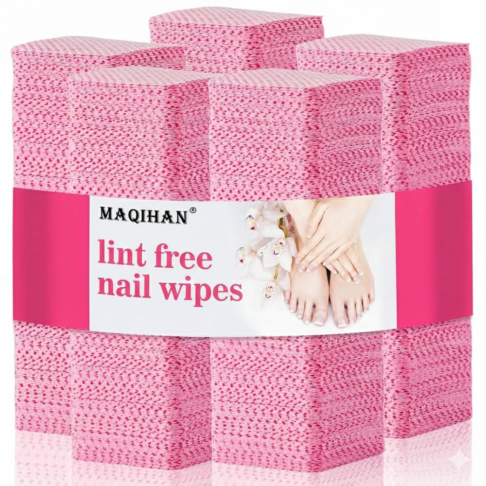 MAQIHAN pink-pack lint-free wipes for precise polish cleanup