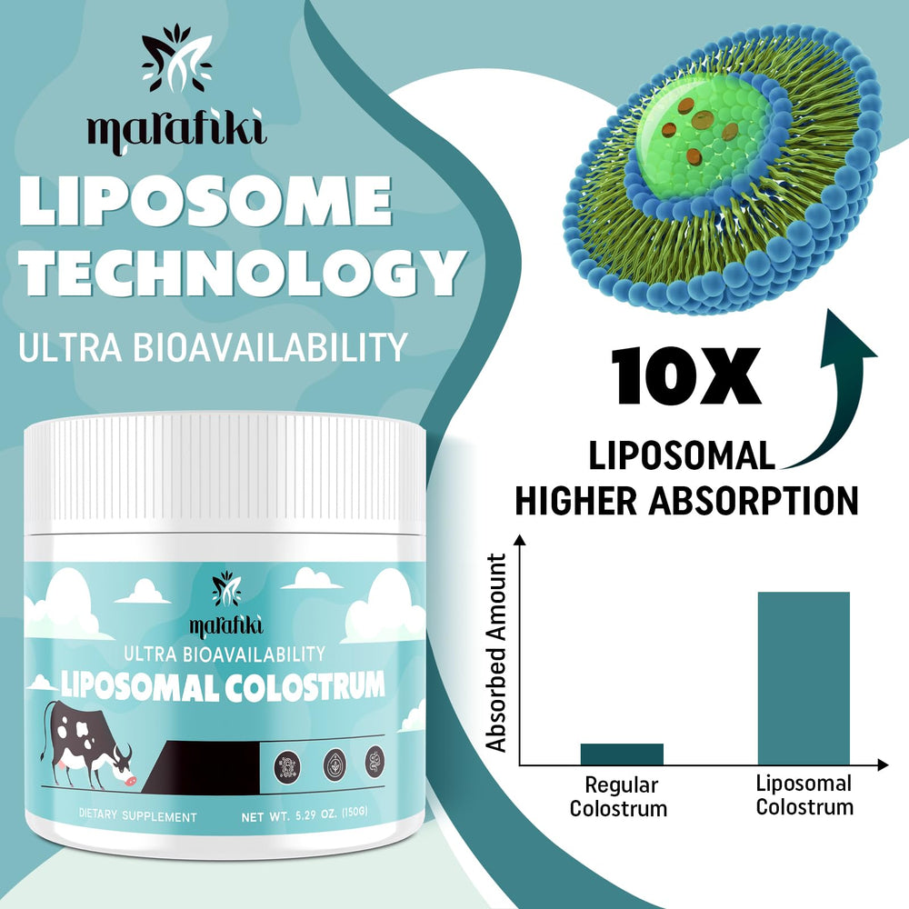 Grass-fed bovine colostrum powder close-up