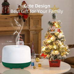 Product packaging showing diffuser, power adapter, and manual