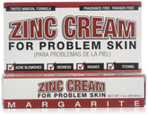 Margarite Zinc Cream 1oz packaging for easy on-the-go acne care and daily use