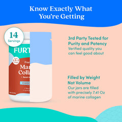 Smoothie or beverage with added marine collagen powder