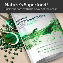Marine Phytoplankton powder with scoop